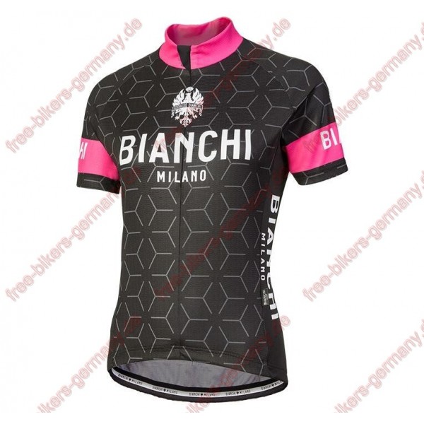 Profiteam 2018 Bianchi Milano Nevola schwarz pink Damen Trikot Kurzarm 31764QF Radtrikot De Profiteam 2018 Bianchi Milano Nevola schwarz pink Damen Trikot Kurzarm 31764QF Radtrikot De