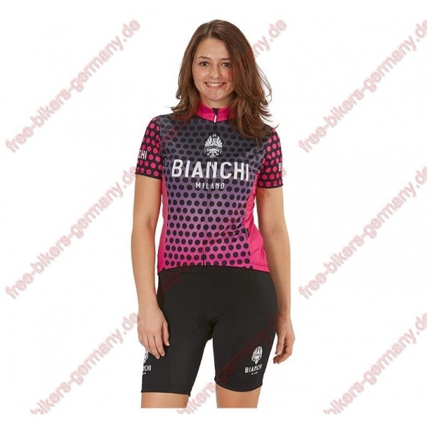 Profiteam 2018 Bianchi Milano Gravina pink Damen Fahrradbekleidung Trikot Kurzarm+Radhose Radtrikot De Profiteam 2018 Bianchi Milano Gravina pink Damen Fahrradbekleidung Trikot Kurzarm+Radhose Radtrikot De