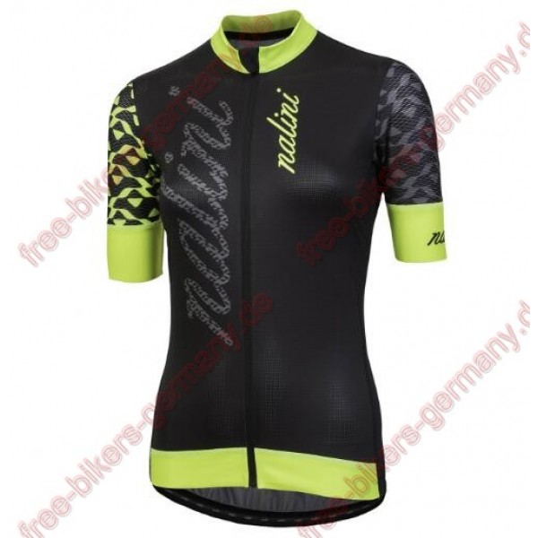 Profiteam 2018 Nalini AHS Stilosa schwarz/Gelb Damen Trikot Kurzarm 45471RT Radtrikot De