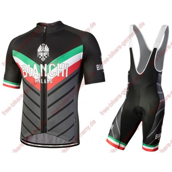 Profiteam 2018 Bianchi Milano Tiera schwarz Radbekleidung Satz Trikot Kurzarm+Trägerhosen Sets Radtrikot De Profiteam 2018 Bianchi Milano Tiera schwarz Radbekleidung Satz Trikot Kurzarm+Trägerhosen Sets Radtrikot De