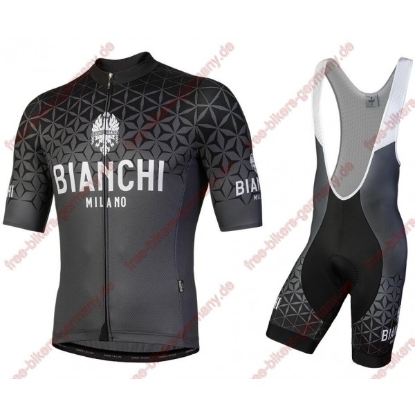 Profiteam 2018 Bianchi Milano schwarz Radbekleidung Satz Trikot Kurzarm+Trägerhosen Sets Radtrikot De Profiteam 2018 Bianchi Milano schwarz Radbekleidung Satz Trikot Kurzarm+Trägerhosen Sets Radtrikot De