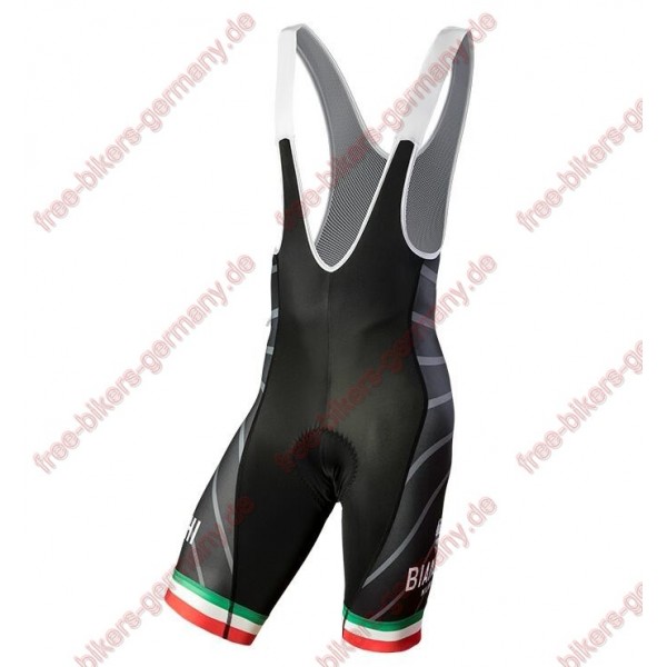 Profiteam 2018 Bianchi Milano Tiera schwarz Trägerhosen Set 85926IN Radtrikot De