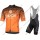 Profiteam 2018 Bianchi Milano Conca orange Radbekleidung Satz Trikot Kurzarm+Trägerhosen Sets Radtrikot De