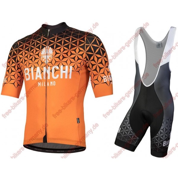 Profiteam 2018 Bianchi Milano Conca orange Radbekleidung Satz Trikot Kurzarm+Trägerhosen Sets Radtrikot De Profiteam 2018 Bianchi Milano Conca orange Radbekleidung Satz Trikot Kurzarm+Trägerhosen Sets Radtrikot De