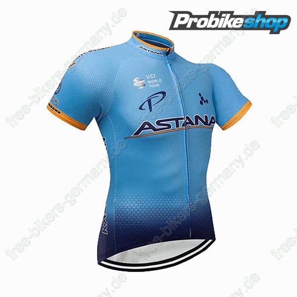 Astana blau Trikot Kurzarm 2018 Radtrikot De