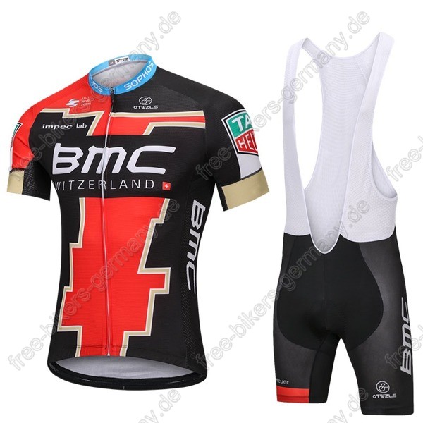 BMC Radbekleidung Satz Trikot Kurzarm+Trägerhosen  Radtrikot De