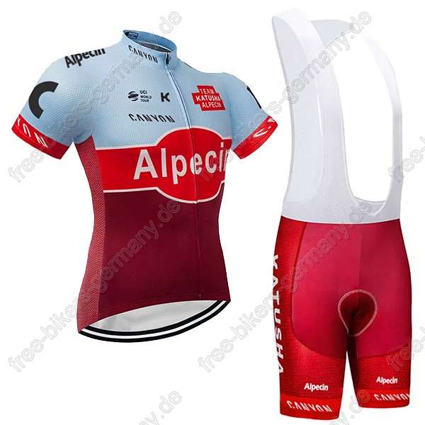 Katusha Alpecin rot Radbekleidung Satz Trikot Kurzarm+Trägerhosen  Radtrikot De Katusha Alpecin rot Radbekleidung Satz Trikot Kurzarm+Trägerhosen  Radtrikot De
