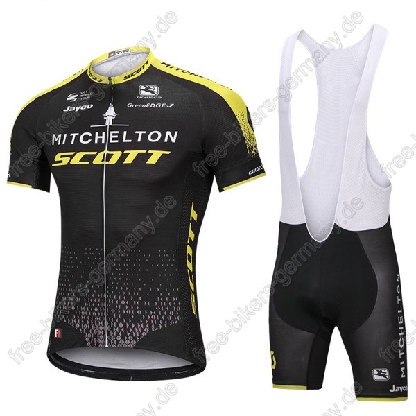 Mitchelton Scott Radbekleidung Satz Trikot Kurzarm+Trägerhosen  Radtrikot De