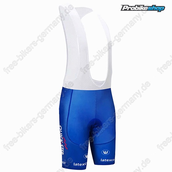 Quick Step Floors blau Trägerhosen Set 2018 Radtrikot De