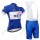 Quick Step Floors blau Radbekleidung Satz Trikot Kurzarm+Trägerhosen  Radtrikot De