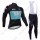 Sky schwarz blau Fahrradbekleidung Trikot Langarm+Lang Trägerh Radtrikot De