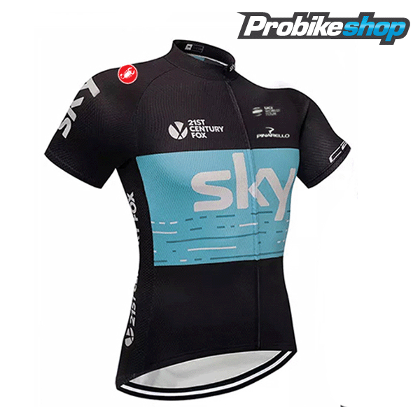 Sky 2018 Radbekleidung Satz Trikot Kurzarm+Trägerhosen Sets schw Radtrikot De Sky 2018 Radbekleidung Satz Trikot Kurzarm+Trägerhosen Sets schw Radtrikot De