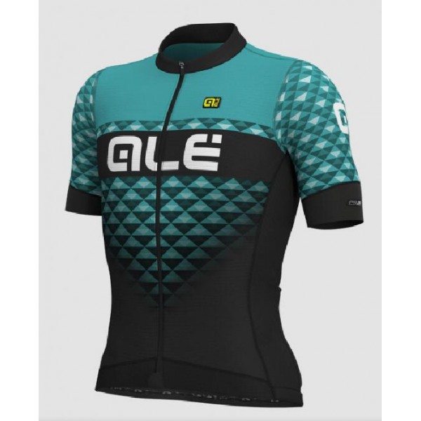 Fahrradbekleidung Radsport 2020 Ale PR-S Hexa Trikot Kurzarm Outlet schwarz-türkis L13351319-02 Radtrikot De