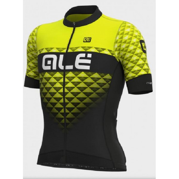 Fahrradbekleidung Radsport 2020 Ale PR-S Hexa Trikot Kurzarm Outlet schwarz-gelb-fluo L13354019-02 Radtrikot De