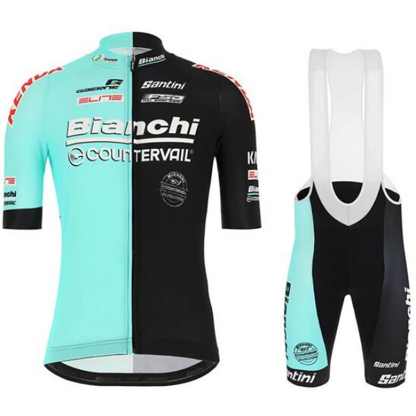 Fahrradbekleidung Radsport 2020 Bianchi Countervail Radbekleidung Satz Trikot Kurzarm+Trägerhosen Se Radtrikot De