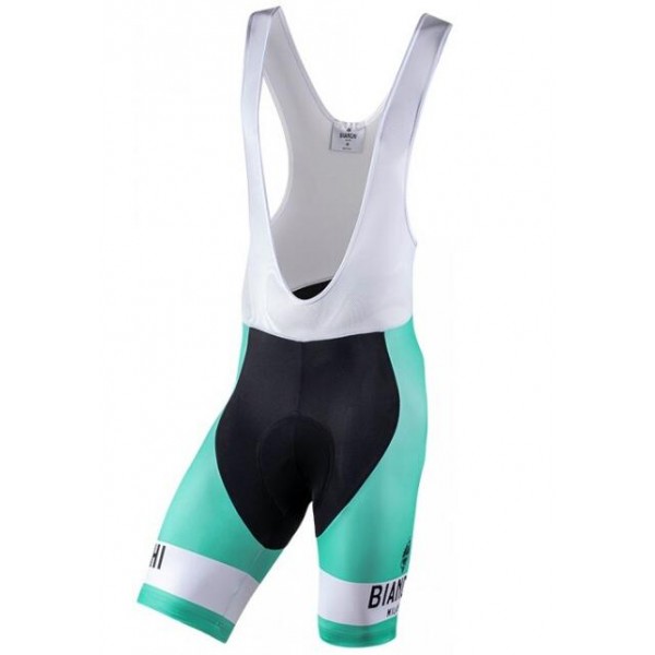 Fahrradbekleidung Radsport 2020 BIANCHI MILANO Pelau Trägerhosen Set schwarz/Grün Radtrikot De