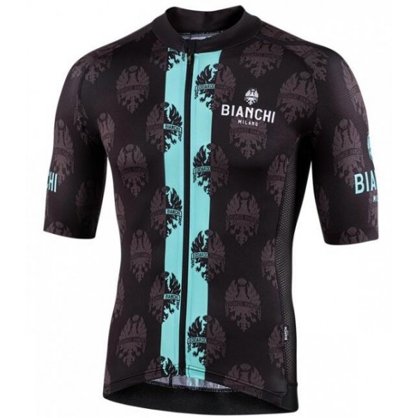 Fahrradbekleidung Radsport 2020 BIANCHI MILANO Roncaccio Trikot Kurzarm Outlet schwarz/Grün Radtrikot De