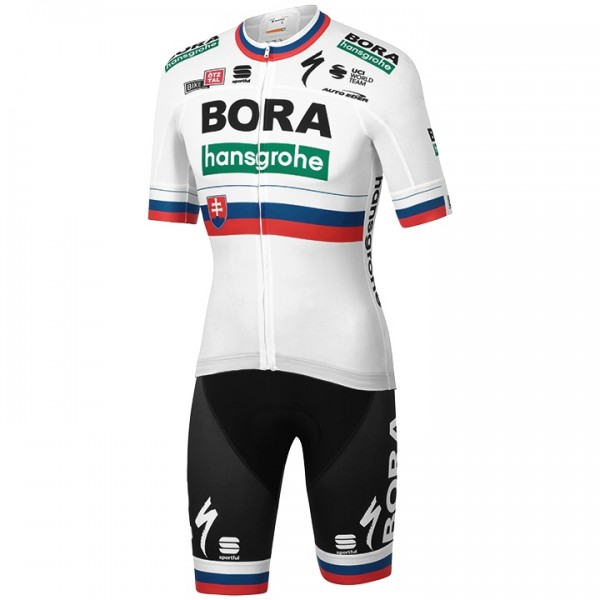Fahrradbekleidung Radsport 2020 BORA-hansgrohe Slovakian Champion Radbekleidung Satz Trikot Kurzarm+Fahrradhose Se Radtrikot De