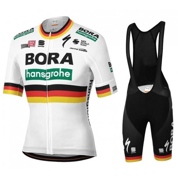 Fahrradbekleidung Radsport 2020 BORA-hansgrohe Deutscher Meister Radbekleidung Satz Trikot Kurzarm+Trägerhosen Se Radtrikot De