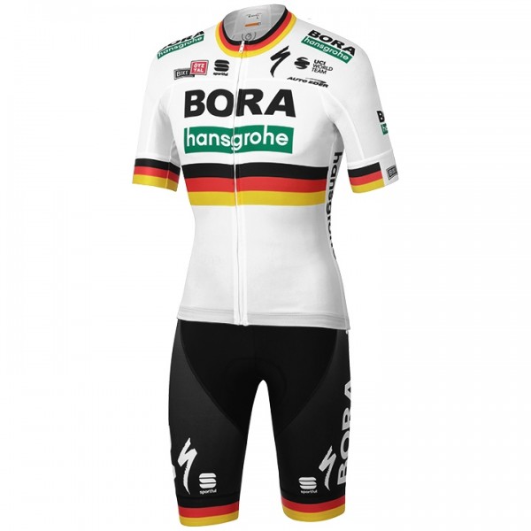 Fahrradbekleidung Radsport 2020 BORA-hansgrohe German Champion Radbekleidung Satz Trikot Kurzarm+Fahrradhose Se Radtrikot De