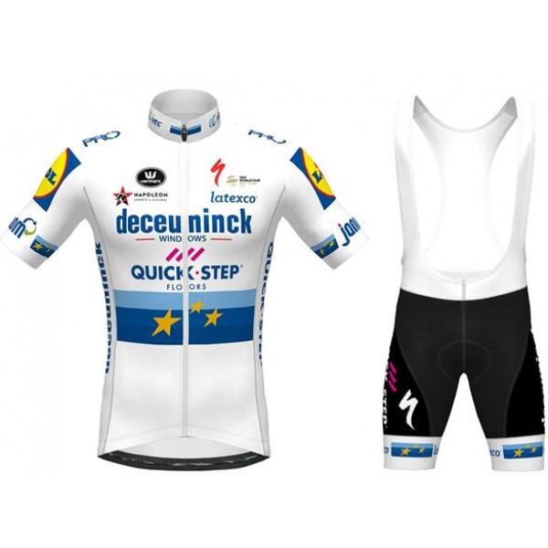Fahrradbekleidung Radsport 2020 DECEUNINCK QUICK-STEP European Champion Radbekleidung Satz Trikot Kurzarm+Trägerhosen Radtrikot De Fahrradbekleidung Radsport 2020 DECEUNINCK QUICK-STEP European Champion Radbekleidung Satz Trikot Kurzarm+Trägerhosen Radtrikot De
