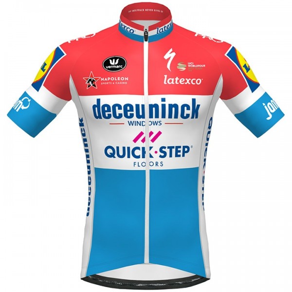 Fahrradbekleidung Radsport 2020 DECEUNINCK QUICK-STEP Luxembourgian Champion Trikot Kurzarm Outlet Radtrikot De