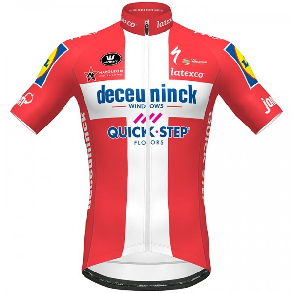 Fahrradbekleidung Radsport 2020 DECEUNINCK QUICK-STEP Danish Champion Trikot Kurzarm Outlet Radtrikot De Fahrradbekleidung Radsport 2020 DECEUNINCK QUICK-STEP Danish Champion Trikot Kurzarm Outlet Radtrikot De