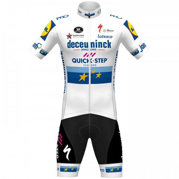 Fahrradbekleidung Radsport 2020 DECEUNINCK QUICK-STEP European Champion Radbekleidung Satz Trikot Kurzarm+Fahrradhose  Radtrikot De Fahrradbekleidung Radsport 2020 DECEUNINCK QUICK-STEP European Champion Radbekleidung Satz Trikot Kurzarm+Fahrradhose  Radtrikot De
