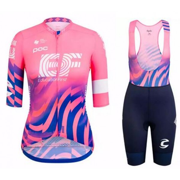 Fahrradbekleidung Radsport 2020 Damen EF Education First Radbekleidung Satz Trikot Kurzarm+Trägerhosen Se Radtrikot De