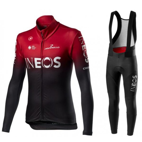 Fahrradbekleidung Radsport 2020 TEAM INEOS Trikot Langarm+ Trägerh Radtrikot De