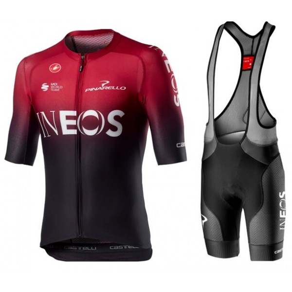 Fahrradbekleidung Radsport 2020 TEAM INEOS Aero Set AERO RACE 6.1 Trikot Kurzarm Outlet+FREE AERO RACE Trägerh Radtrikot De