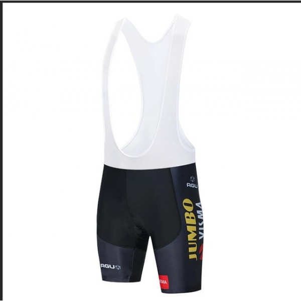 Fahrradbekleidung Radsport 2020 TEAM JUMBO-VISMA Trägerhosen Set Radtrikot De