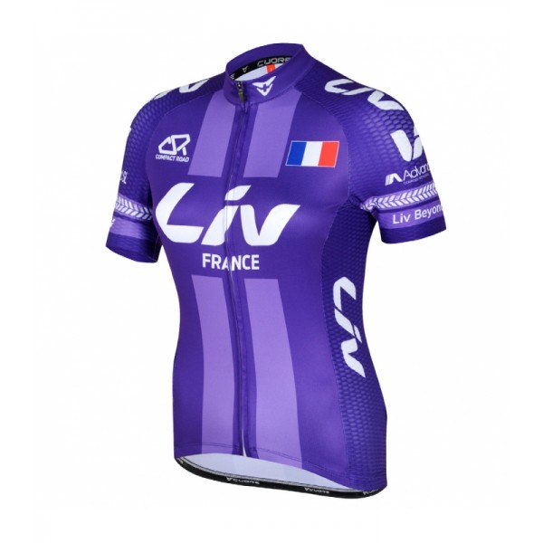 Fahrradbekleidung Radsport 2020 LIV TEAM France Trikot Kurzarm Outlet Radtrikot De
