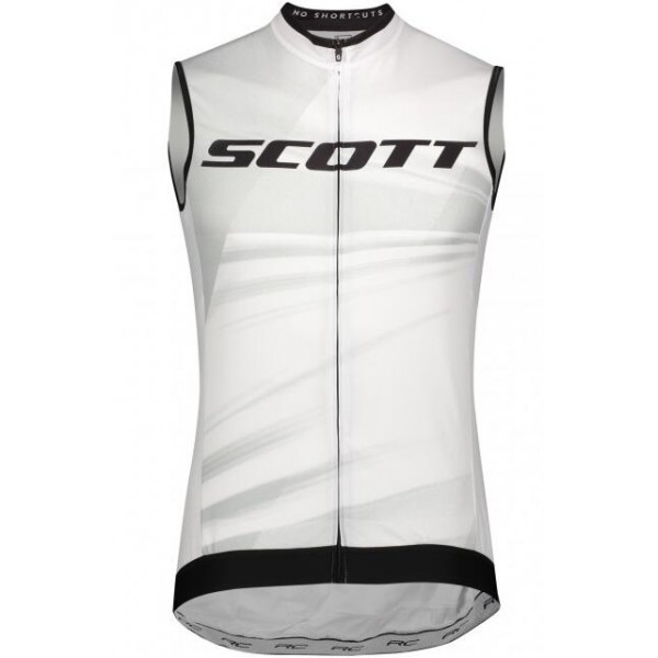 Fahrradbekleidung Radsport 2020 SCOTT RC Pro maglia senza maniche Weiß Radtrikot De