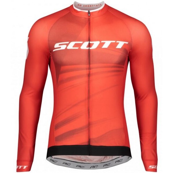 Fahrradbekleidung Radsport 2020 SCOTT RC Pro Trikot Langarmrot Radtrikot De