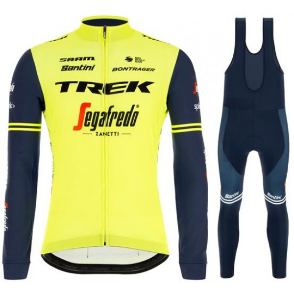 Fahrradbekleidung Radsport 2020 TREK-SEGAFREDO training edition Set Trikot Langarm+ Trägerh Radtrikot De