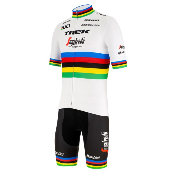 Fahrradbekleidung Radsport 2020 TREK-SEGAFREDO Road bike world champion Set Radbekleidung Satz Trikot Kurzarm+Fahrra Radtrikot De