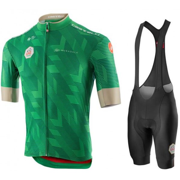 Fahrradbekleidung Radsport 2020 UAE Tour Radbekleidung Satz Trikot Kurzarm+Trägerhosen Set Out Radtrikot De