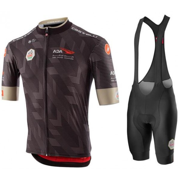 Fahrradbekleidung Radsport 2020 UAE Tour Radbekleidung Satz Trikot Kurzarm+Trägerhosen Set Outlet Radtrikot De