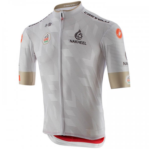 Fahrradbekleidung Radsport 2020 UAE Tour Trikot Kurzarm Outlet Weiß Radtrikot De