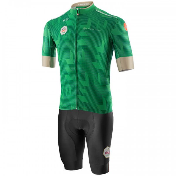Fahrradbekleidung Radsport 2020 UAE Tour Radbekleidung Satz Trikot Kurzarm+Fahrradhose Set Out Radtrikot De