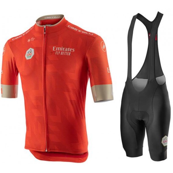 Fahrradbekleidung Radsport 2020 UAE Tour Radbekleidung Satz Trikot Kurzarm+Trägerhosen Set Outle Radtrikot De