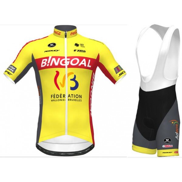 Fahrradbekleidung Radsport 2020 WALLONIE-BRUXELLES Radbekleidung Satz Trikot Kurzarm+Trägerhosen Se Radtrikot De