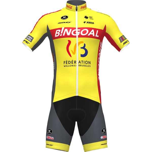 Fahrradbekleidung Radsport 2020 WALLONIE-BRUXELLES Radbekleidung Satz Trikot Kurzarm+Fahrradhose Se Radtrikot De