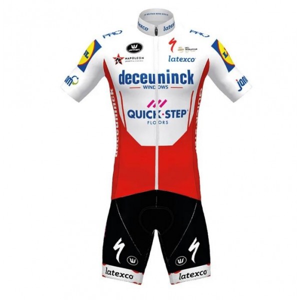 Fahrradbekleidung Radsport 2020 DECEUNINCK QUICK-STEP TdF Radbekleidung Satz Trikot Kurzarm+Trägerhosen Set Outlet  Radtrikot De
