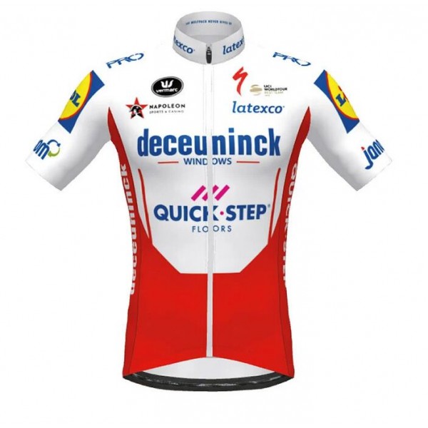 Fahrradbekleidung Radsport 2020 DECEUNINCK QUICK-STEP TdF Trikot Kurzarm Outlet rot We Radtrikot De Fahrradbekleidung Radsport 2020 DECEUNINCK QUICK-STEP TdF Trikot Kurzarm Outlet rot We Radtrikot De