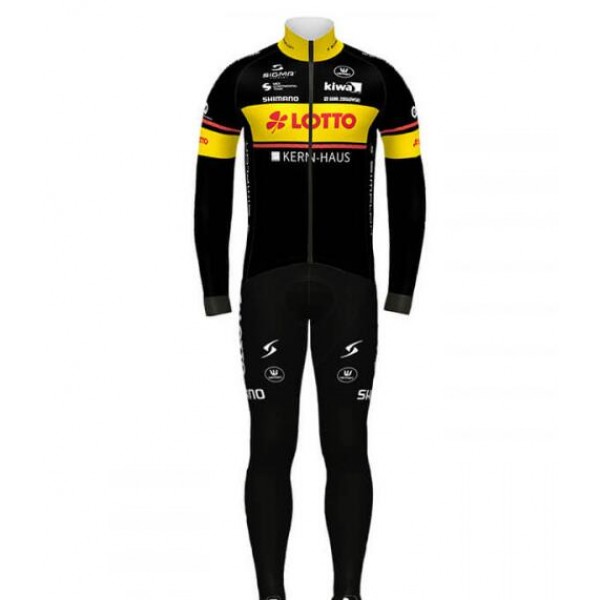 Fahrradbekleidung Radsport 2020 LOTTO KERNHAUS Set Radbekleidung Trikot Langarm+ Trägerhos Radtrikot De