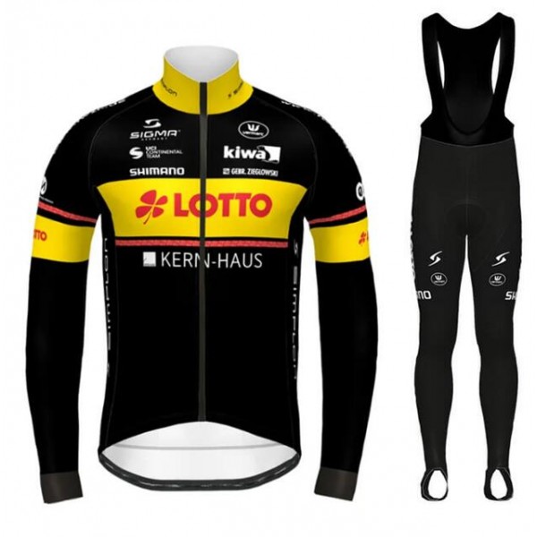 Fahrradbekleidung Radsport 2020 LOTTO KERNHAUS Set Radbekleidung Trikot Langarm+ Trägerhos Radtrikot De