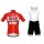Fahrradbekleidung Radsport 2020 Lotto Soudal TdF Radbekleidung Satz Trikot Kurzarm+Trägerhosen Set Outlet rot We Radtrikot De