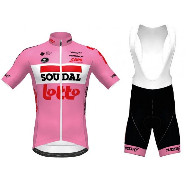 Fahrradbekleidung Radsport 2020 Lotto Soudal Giro d' Italia Radbekleidung Satz Trikot Kurzarm+Trägerhosen Set Outlet Radtrikot De